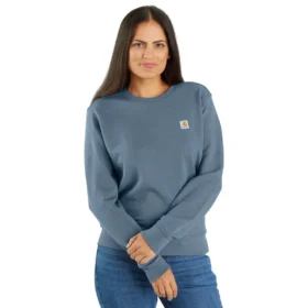 Letvægts-sweatshirt med rund hals i Tencel til kvinder