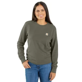 Letvægts-sweatshirt med rund hals i Tencel til kvinder