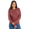 Letvægts-sweatshirt med rund hals i Tencel til kvinder