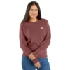 Letvægts-sweatshirt med rund hals i Tencel til kvinder