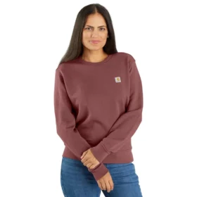 Letvægts-sweatshirt med rund hals i Tencel til kvinder