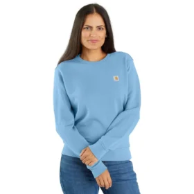 Letvægts-sweatshirt med rund hals i Tencel til kvinder