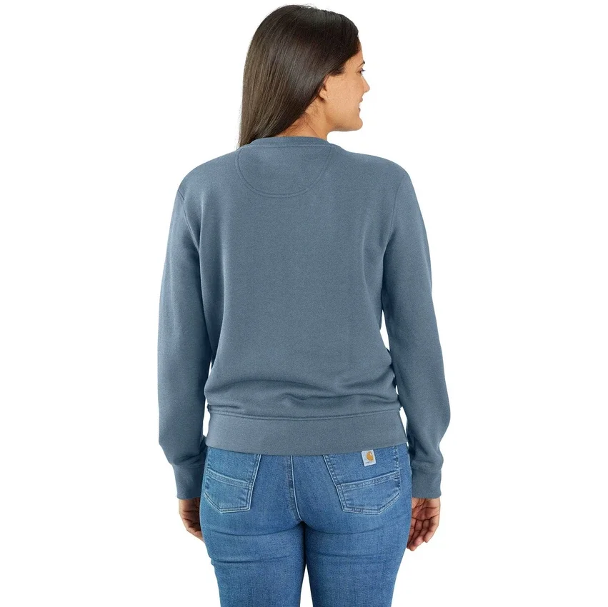 Letvægts-sweatshirt med rund hals i Tencel til kvinder