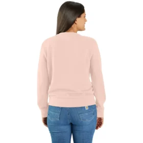Letvægts-sweatshirt med rund hals i Tencel til kvinder