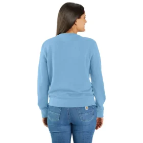 Letvægts-sweatshirt med rund hals i Tencel til kvinder