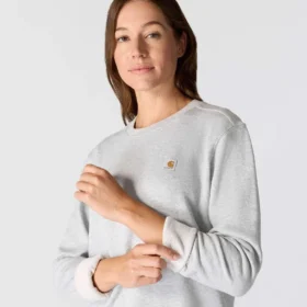 Letvægts-sweatshirt med rund hals i Tencel til kvinder