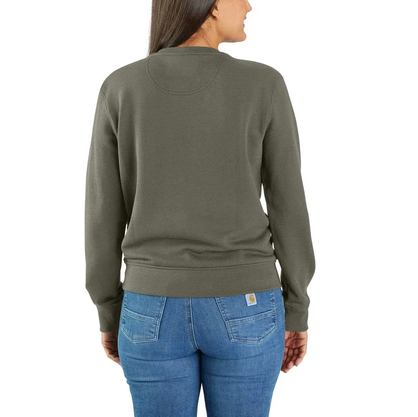 Letvægts-sweatshirt med rund hals i Tencel til kvinder