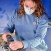 Letvægts-sweatshirt med rund hals i Tencel til kvinder