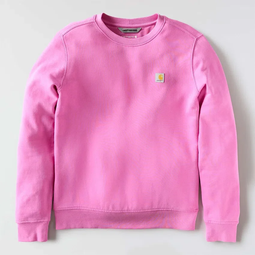 Letvægts-sweatshirt med rund hals i Tencel til kvinder