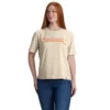 Letvægts-T-shirt med sweatshirt-hals og grafisk print til kvinder i Tencel