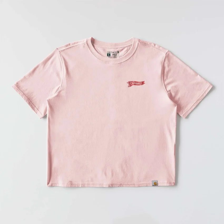 Letvægts-T-skjorte til kvinder med Pennant-flag-motiv i Tencel