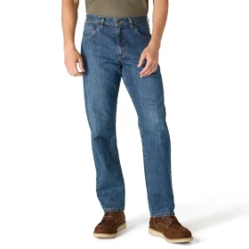 Løse, lige arbejdsjeans til mænd