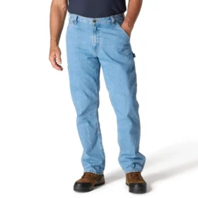 Løse, lige arbejdsjeans til mænd