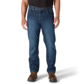 Løse, lige arbejdsjeans til mænd