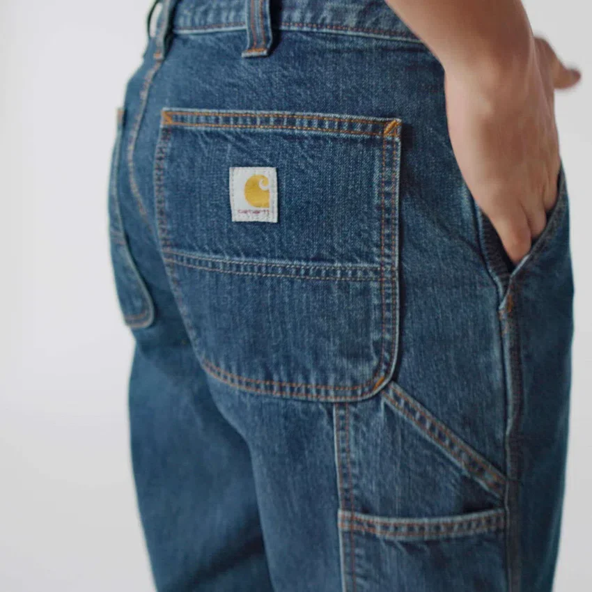 Løse, lige arbejdsjeans til mænd