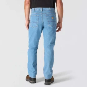 Løse, lige arbejdsjeans til mænd