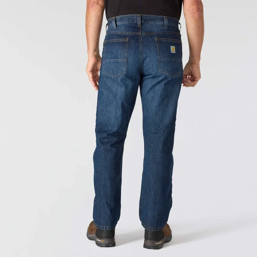 Løse, lige arbejdsjeans til mænd