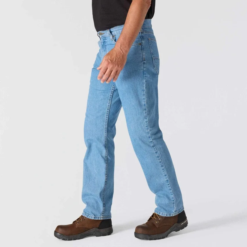 Løse, lige arbejdsjeans til mænd