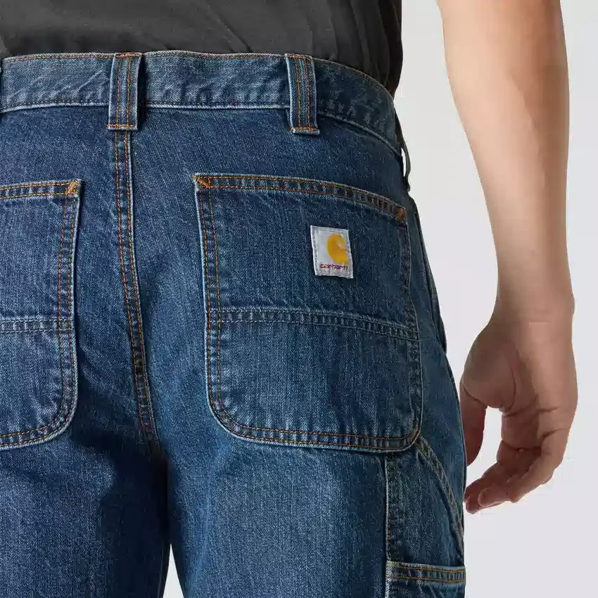 Løse, lige arbejdsjeans til mænd