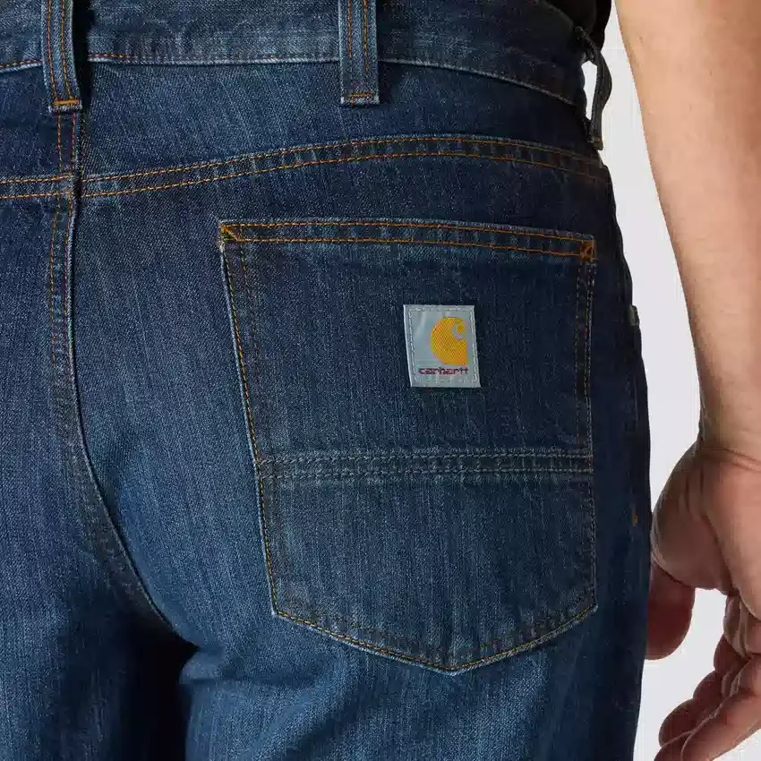 Løse, lige arbejdsjeans til mænd