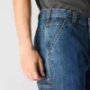 Løse, lige arbejdsjeans til mænd