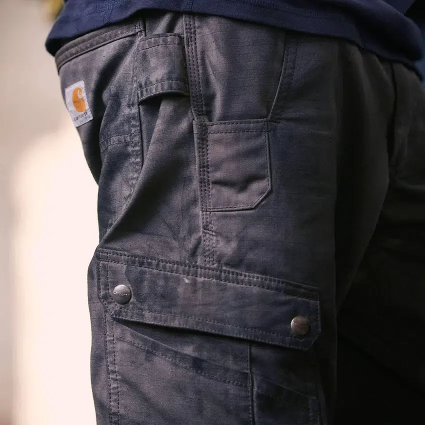 Løse, lige cargo-bukser i ripstop med forstærkede knæ – Double Knee Pant – arbejdsbukser