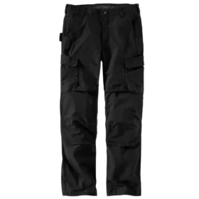 Løse, lige cargo-bukser med dobbelt knæforstærkning – arbejdsbukser