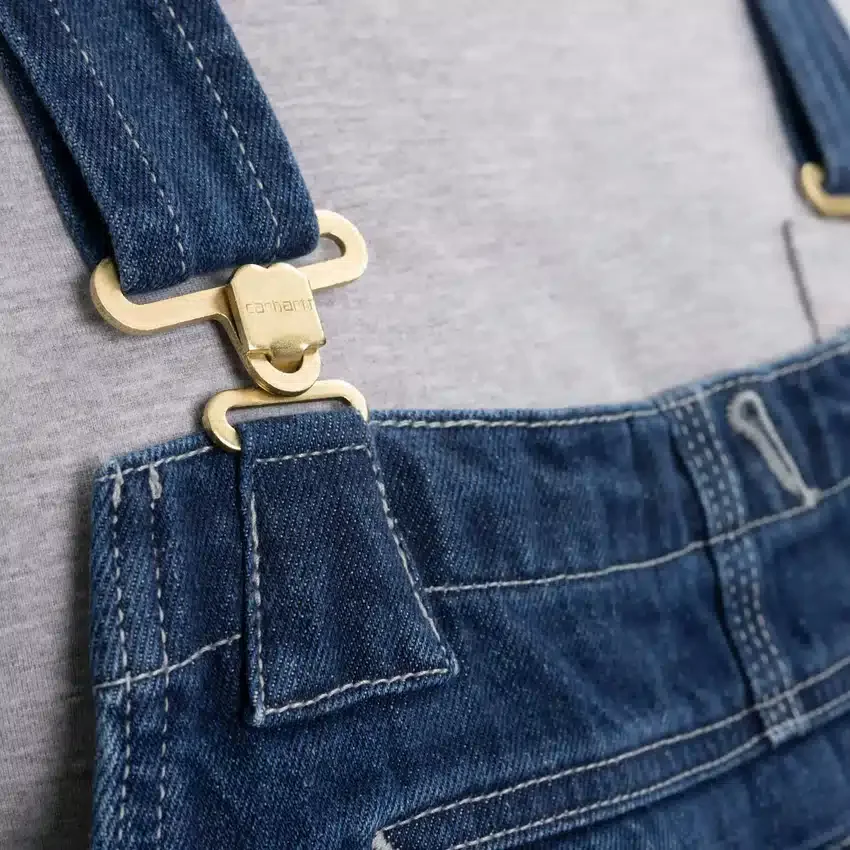 Løstsiddende denim-overalls til mænd