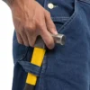 Løstsiddende denim-overalls til mænd