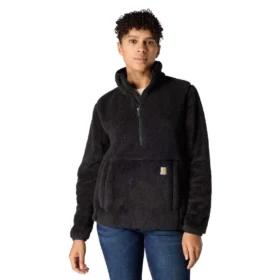 Løstsiddende fleece-pullover til kvinder