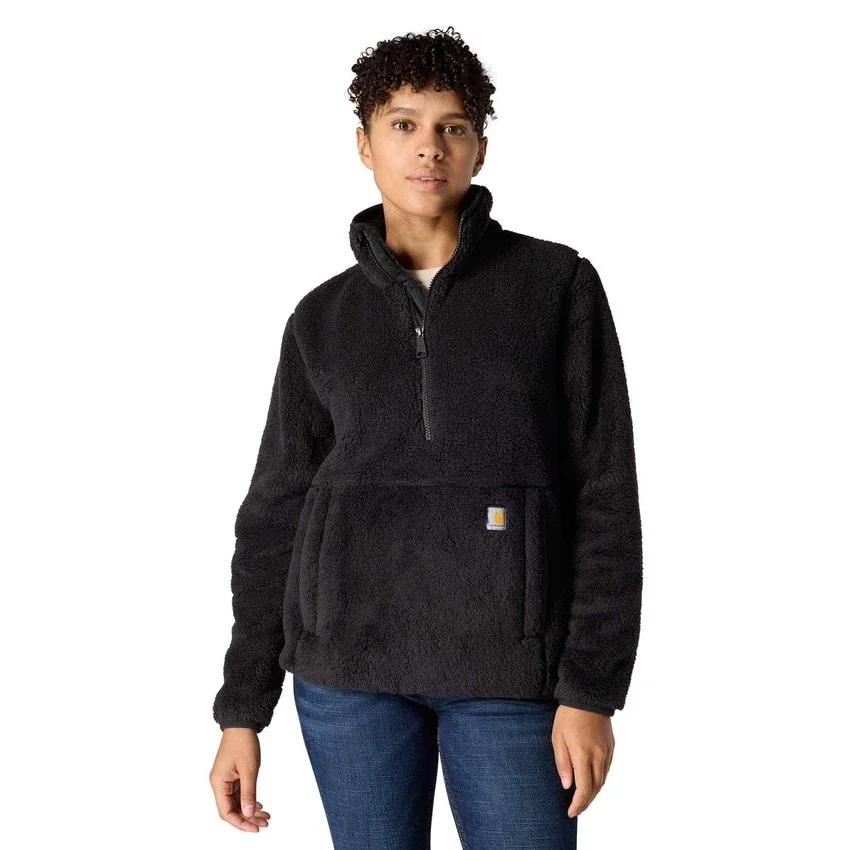 Løstsiddende fleece-pullover til kvinder