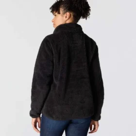 Løstsiddende fleece-pullover til kvinder
