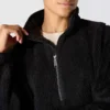 Løstsiddende fleece-pullover til kvinder