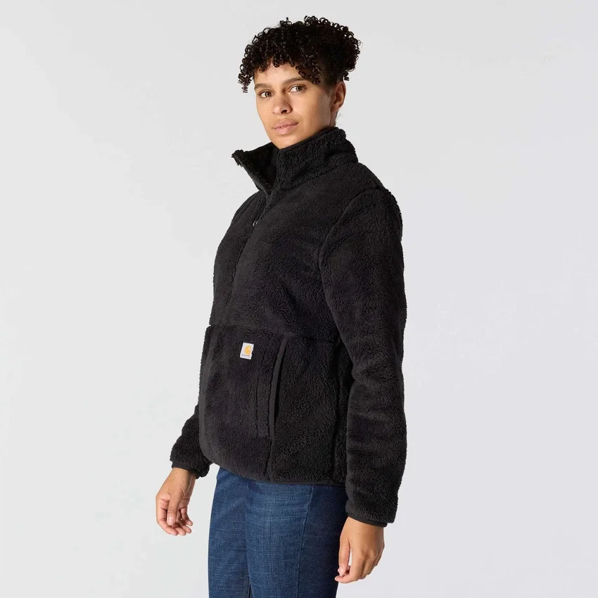Løstsiddende fleece-pullover til kvinder