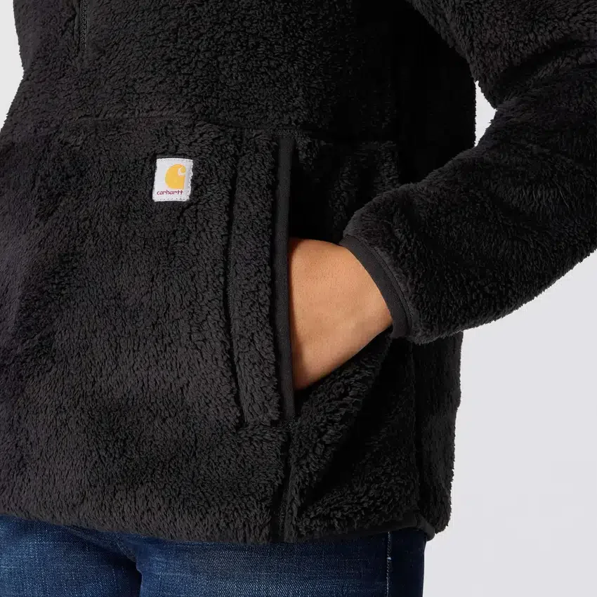 Løstsiddende fleece-pullover til kvinder