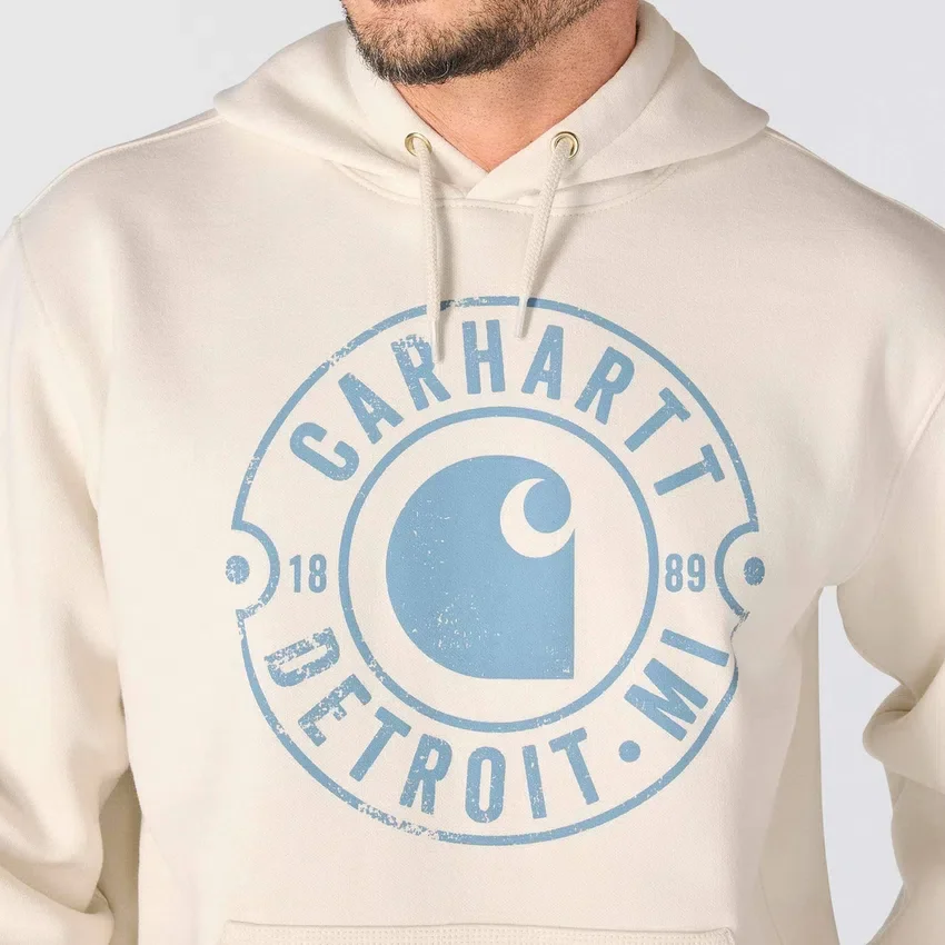 Marquette Detroit-hettetrøje med grafisk print til mænd