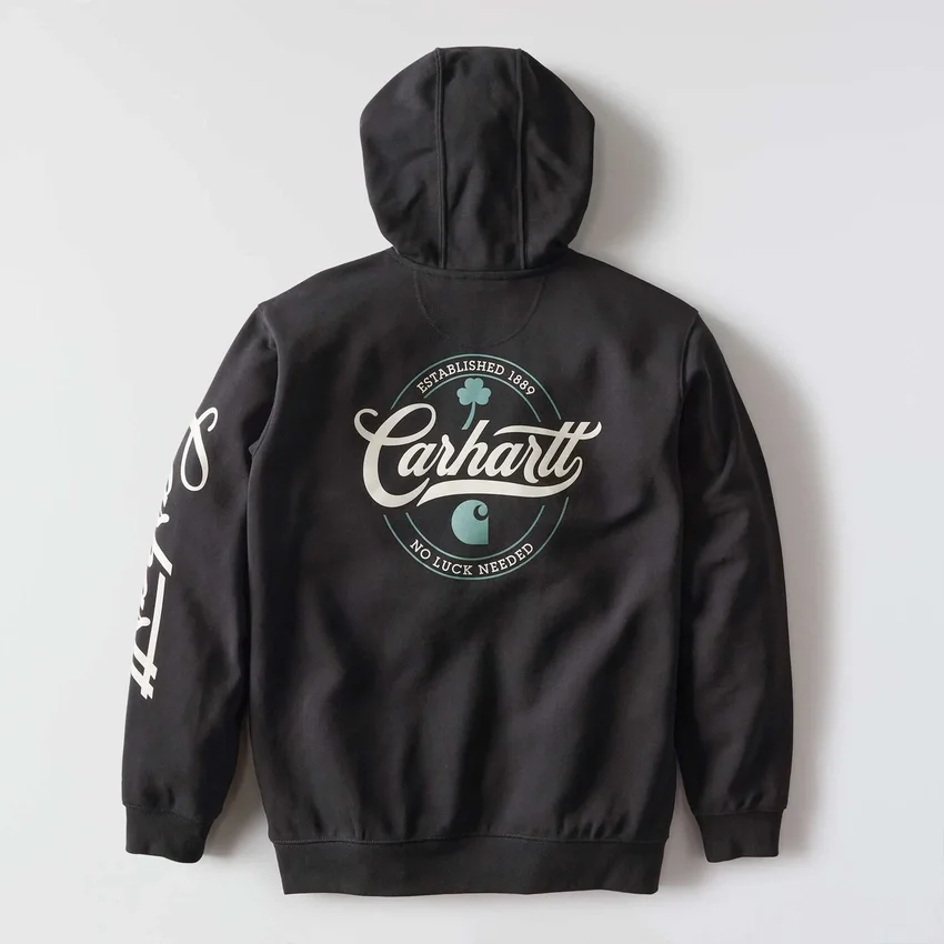 Marquette Shamrock Script-hettetrøje til mænd – St. Patrick's Day-sweatshirt