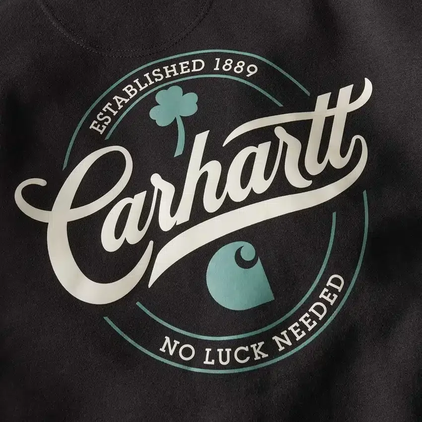 Marquette Shamrock Script-hettetrøje til mænd – St. Patrick's Day-sweatshirt