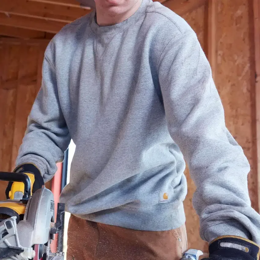 Marquette sweatshirts til mænd med løs pasform, mellemvægt og rund hals