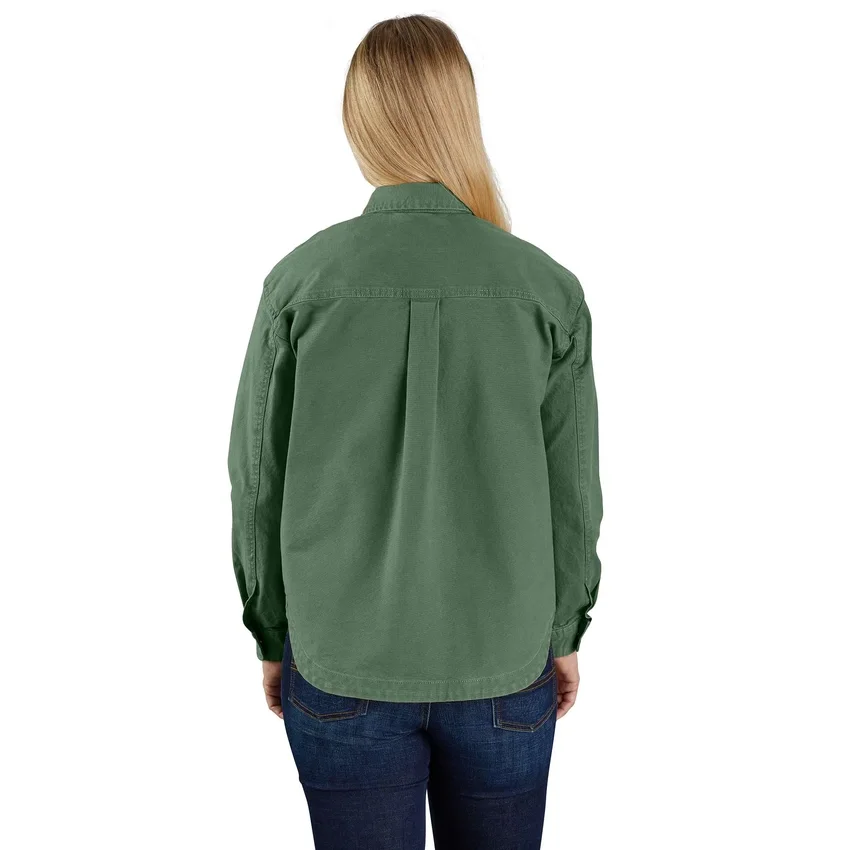 Montana Rugged Flex® overskjorte til kvinder i løs pasform af kraftig duck-stof