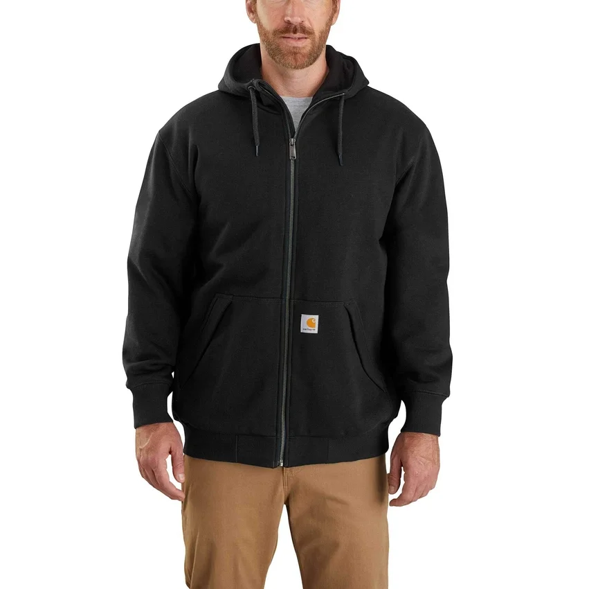 Paxton vandafvisende herresweatshirt med termofor og fuld lynlås samt hætte – carhartt Rain Defender-hettetrøjer