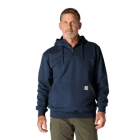 Paxton vandafvisende, kraftig hættetrøje med 1/4-lynlås til mænd – carhartt Rain Defender-hettetrøjer