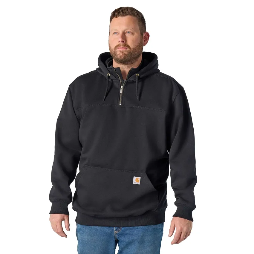 Paxton vandafvisende, kraftig hættetrøje med 1/4-lynlås til mænd – carhartt Rain Defender-hettetrøjer