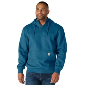 Paxton vandafvisende, kraftig hættetrøje med 1/4-lynlås til mænd – carhartt Rain Defender-hettetrøjer