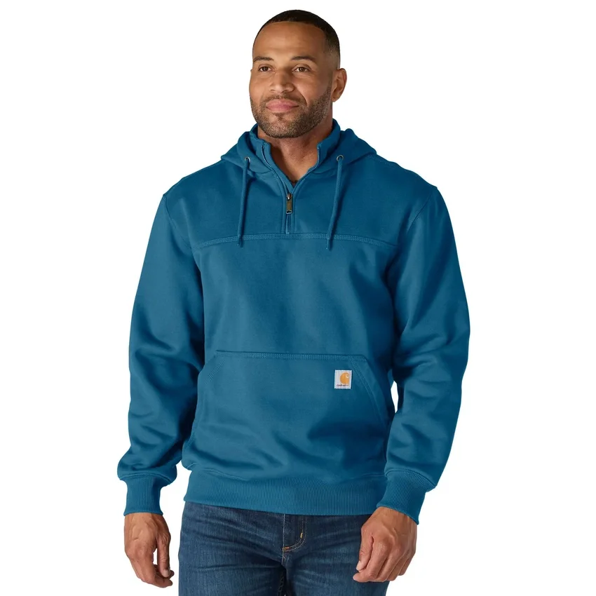 Paxton vandafvisende, kraftig hættetrøje med 1/4-lynlås til mænd – carhartt Rain Defender-hettetrøjer