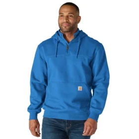 Paxton vandafvisende, kraftig hættetrøje med 1/4-lynlås til mænd – carhartt Rain Defender-hettetrøjer