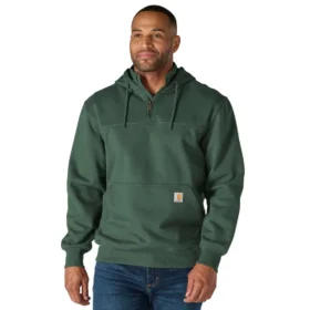 Paxton vandafvisende, kraftig hættetrøje med 1/4-lynlås til mænd – carhartt Rain Defender-hettetrøjer