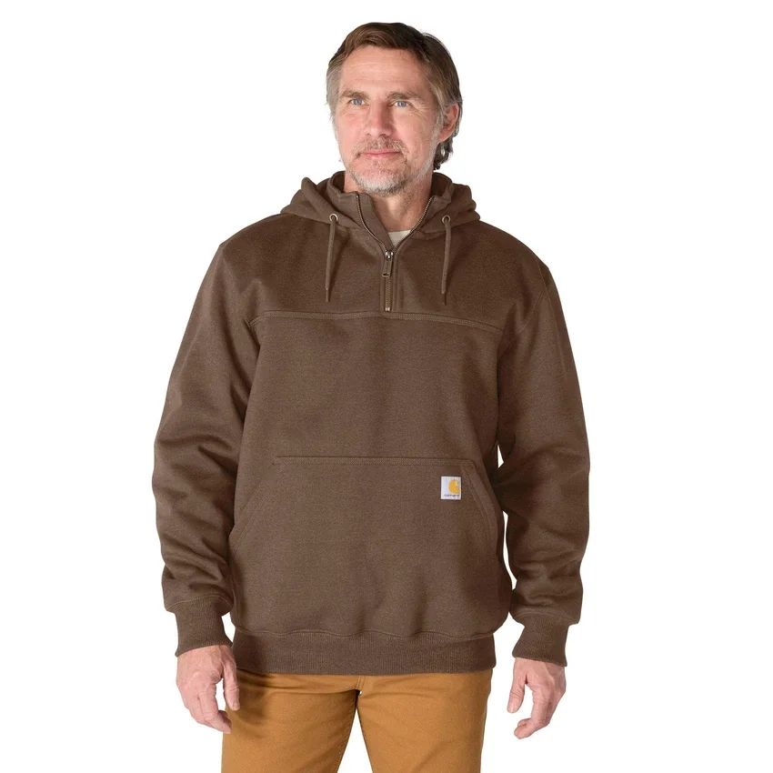 Paxton vandafvisende, kraftig hættetrøje med 1/4-lynlås til mænd – carhartt Rain Defender-hettetrøjer