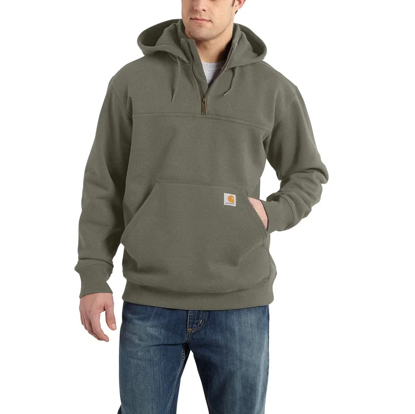Paxton vandafvisende, kraftig hættetrøje med 1/4-lynlås til mænd – carhartt Rain Defender-hettetrøjer