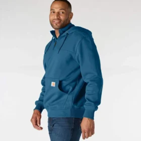 Paxton vandafvisende, kraftig hættetrøje med 1/4-lynlås til mænd – carhartt Rain Defender-hettetrøjer